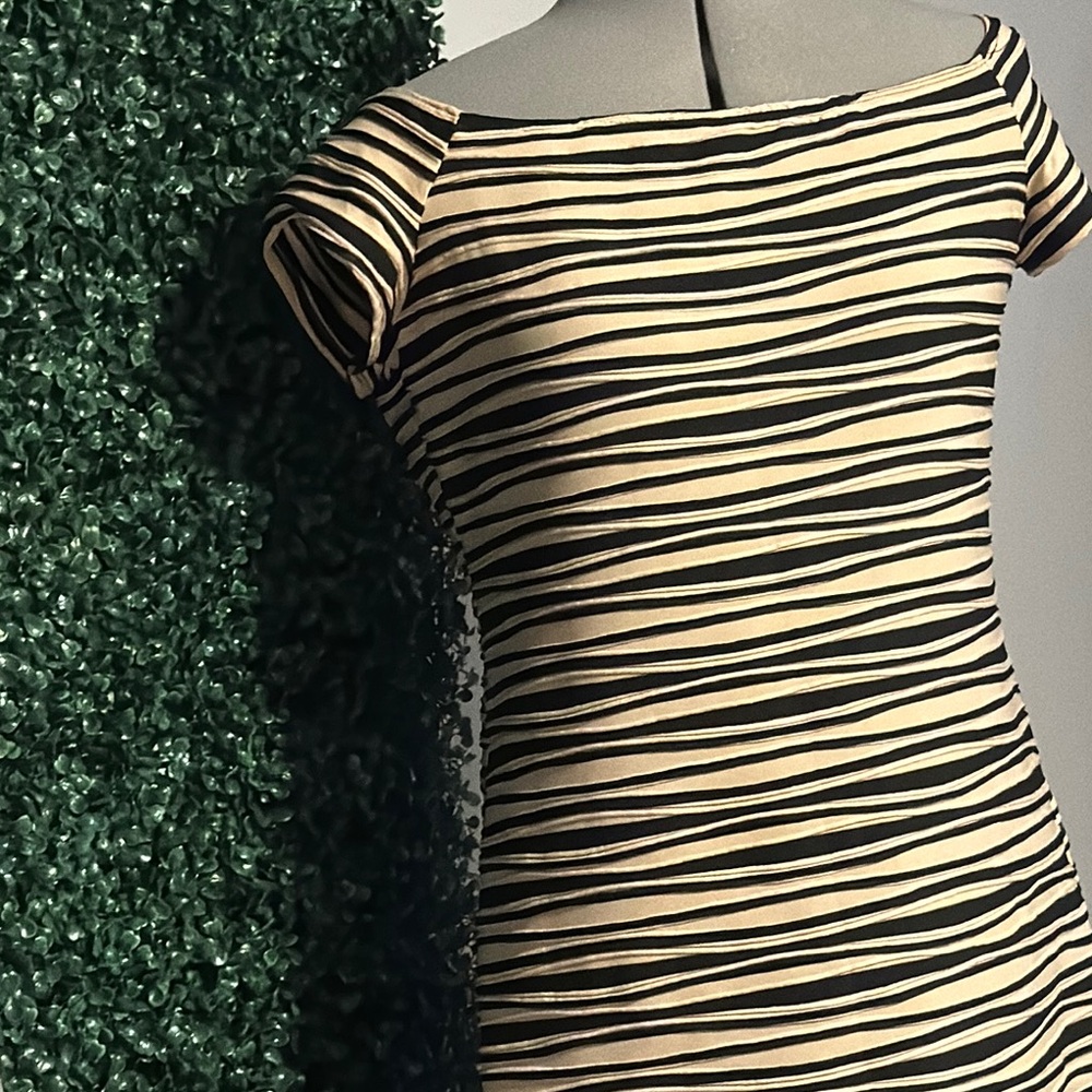 Brat Star Cream Ruched Bodycon Mini Dress - Picture 2 of 2